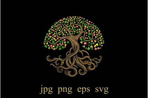 Abstract Tree Logo: Graphics & Illustrations for Creative Projects