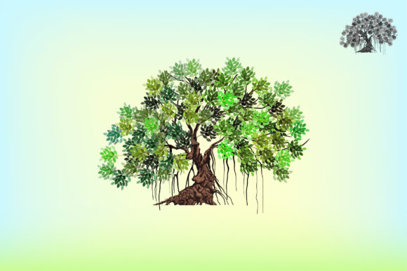 Banyan Tree Vector Logo Clipart: Graphics for Creative Projects