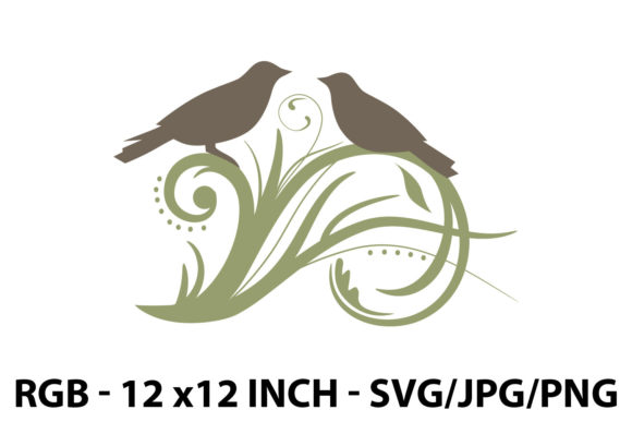 Birds on Branch: Graphics and Illustrations for Branding