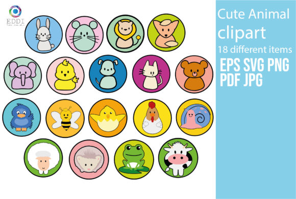 Cute Animals Clip Art: Graphics for Freebies