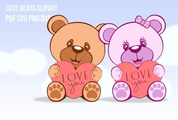 Cute Bears Clipart: Graphics for Freebies