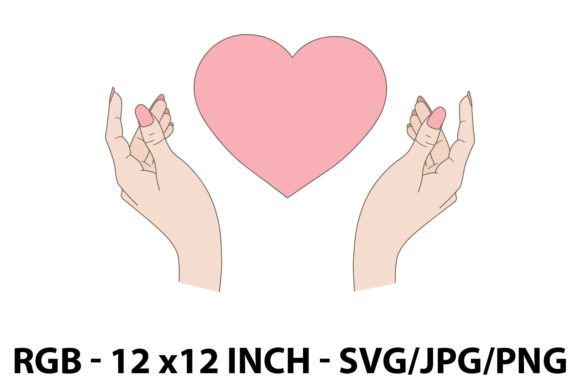 Hands with Heart Graphics and Illustrations