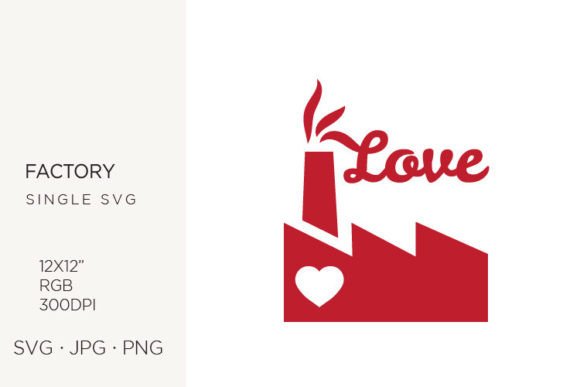 Heart Inside Red Factory Illustration Graphics