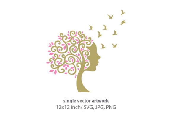 Human Tree and Birds Graphics