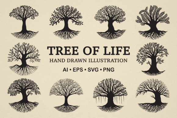 Tree of Life Hand Drawn Illustration